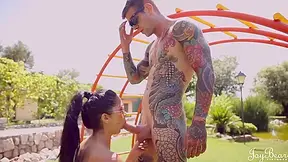 Sucks Hard Dick And Gets Fucked Outdoors - Juan Lucho And Julia De Lucia