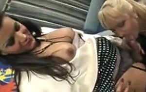 Crazy fetish threeway fucking