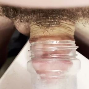 Sticking my small dick in a jar