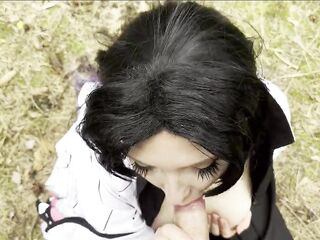 Demon Slayer Kanae Cosplay in the Forest – Forbidden Longing in the Open Air!