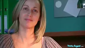 Blonde Slutty Receptionist Sucks And Fucks For A Promotion At Her Job