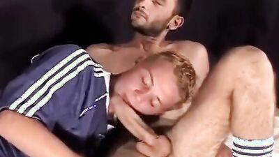 Dylan Maguire's first time on the football field: a hot muscular twink gets a hot hard anal from a young dude