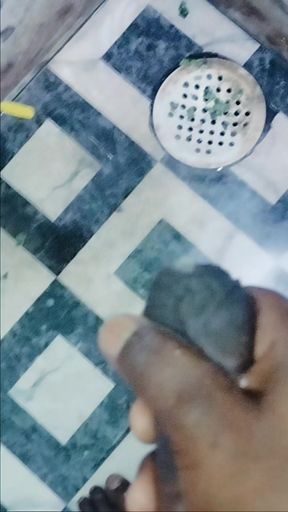 Desi land handjob bathroom