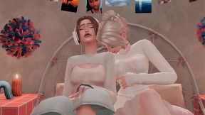 futanari stepsister fixed stepsister for hard anal sex and facefuck with rough sex (sims + anime hentai + sfm)