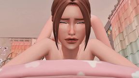futanari stepsister fixed stepsister for hard anal sex and facefuck with rough sex (sims + anime hentai + sfm)