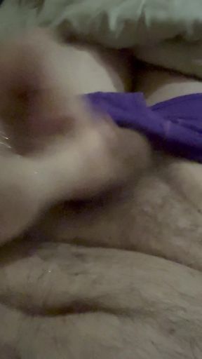 Too horny, started jerking but very quick cum before I got my semi out of boxers