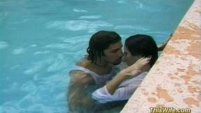 Crazy wife gets huge cock outdoors