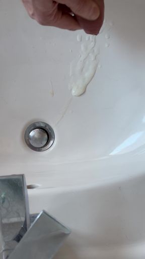 I hose down into the sink...