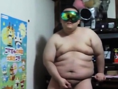 Asian Chub Jerks Off Solo