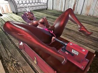 The Sex Machine Pounded My Taut Femboy Aperture Until I Had multiple Orgasms, Groaning Monstop.