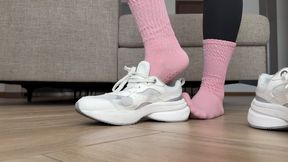Sniff My Sweaty Sneakers, Socks and Feet – Post-Workout Sock Removal, Foot Worship Humiliation POV