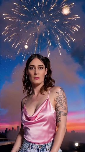 Giant Tgirl Strokes Her Dick and Gives You Cummies