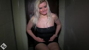 horny blonde sucks off 3 older lads