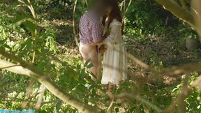 Secret&#x1F92B; lovers' encounter in the woods &mdash;  passionate sex voyeuristic aesthetic video