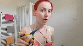 Cutting my hair with you as my house slave ASMR