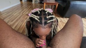 black hottie cookie swirl fucked deep in wet pussy and ass