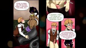 He accidentally ambled in on his tutor kick fapping! My Sir is a Naga - Comic, Chapter 1