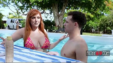 Busty stepmom Lauren Phillips nails stepson in the great outdoors