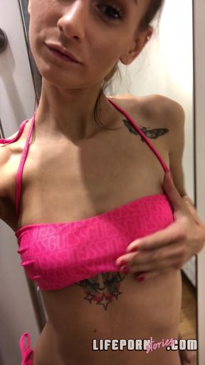 Life porn stories 8 - part 1 slim tease in the locker room – skinny slut undresses