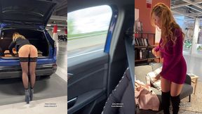 flashing et masturbation sur l autoroute voici une video d exhibition et ...