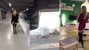 flashing et masturbation sur l autoroute voici une video d exhibition et ...