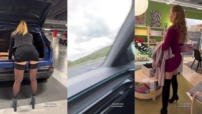 flashing et masturbation sur l autoroute voici une video d exhibition et ...