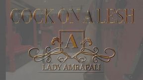 COCK ON A LESH Total leghts 2:39 minutes  Cockbondage Latex Slave Bdsm Penis an der Leine  Lady Amrapali  Herrin Mistress Domina
