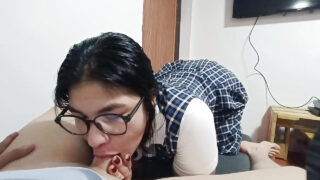 Bro anal fucks amateur Latina girl and fills her butt with cum