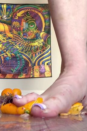 Size 16 Foot Crush W Fruit by 67 Goddess