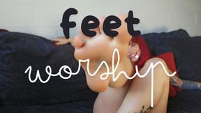 Foot Fetish Fantasy - Worship My Seductive Soles Up Close - Ginger Rae