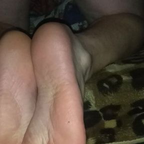 self cum foot