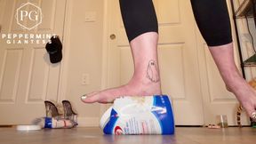 Size 16 Foot Domination: Protein Tubs Crushed Like Toys