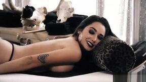 Busty Gothic babe Karlee Grey hot metal massage