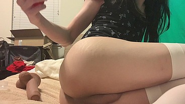 Horny Asian Trans Lilia Lust Shows Off Her Anal Training Progress