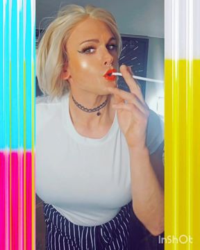 Sexy TS POV Smoking Fetish Outfit