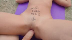 Rubi Rico's Shaved Pussy Getting Hammered Outdoor Fucking