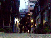 Urinating with panties off in the city in the early morning is my proclivity