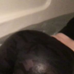 Brianna get Soaked wearing leggings &amp; crop top in bathtub