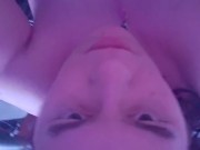 Amy the Kittygirl plays with Her Tail and Cums Hard