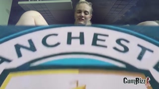 Mancity Groupie Brags about 10 Hooligans taking her in a public toilet