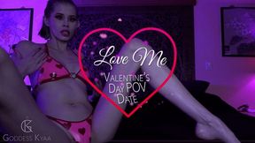 Love Me! Valentines POV Date - Sensual Femdom Latex Bikini Goddess Worship by Goddess Kyaa - 1080p MP4