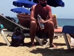 Big-Cock Daddy Bear at the Beach