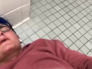 glasses wearing twink tries to cum on face, cums on sweatshirt instead