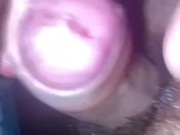 (slo-mo) shooting the BIGGEST load all over my hairy body