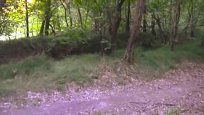 Nice and Long Cumshot, Shirtless, in a Public Forest