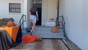 The Halloween Doormat at the Sorority House pt 2