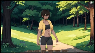 Tomboy Sex in forest [ HENTAI Game ] Ep.1 outdoor BLOWJOB while hiking with my GF