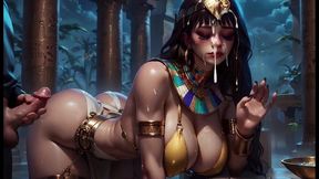 hornyvanstevie ai - egyptian goddess gets fucked in her temple by the sphynx god