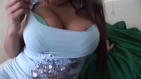 Chubby brunette with big boobs banged by a man who loves meat