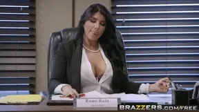 Hot - Big Tits at Work - Pressing News scene starring R